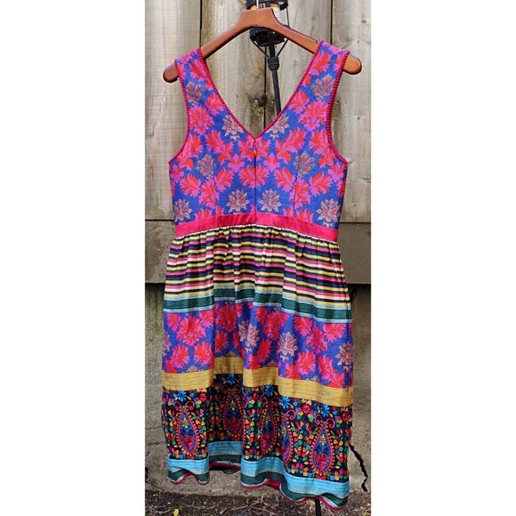 Payal Jain - Francesca Suzani Print Multicolor Dress in size 10 - Picture 3 of 12